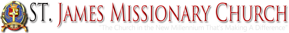 ST. James Missionary Church logo and samples
